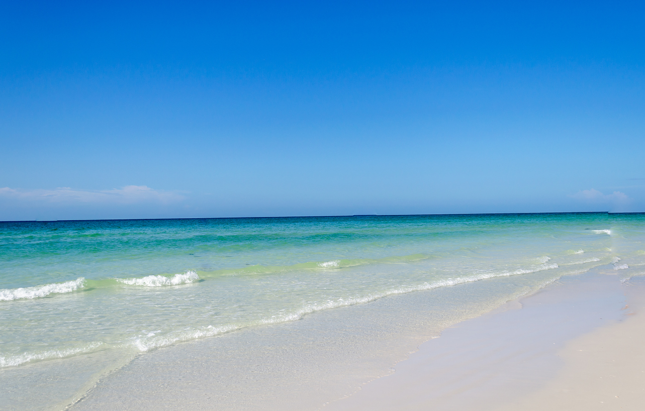 A beautiful pristine beach located in siesta key